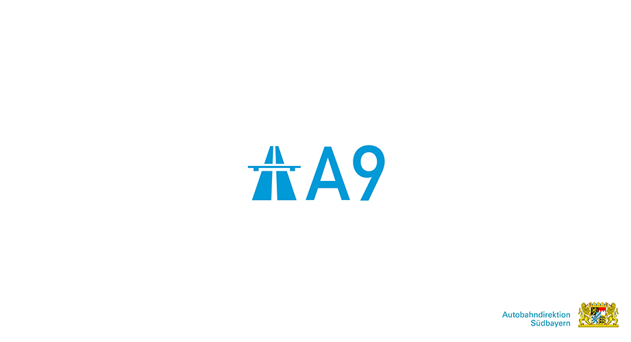 Bayrischer Verkehrsministerium Erklärfilm Filmproduktion auf der A9 Logo