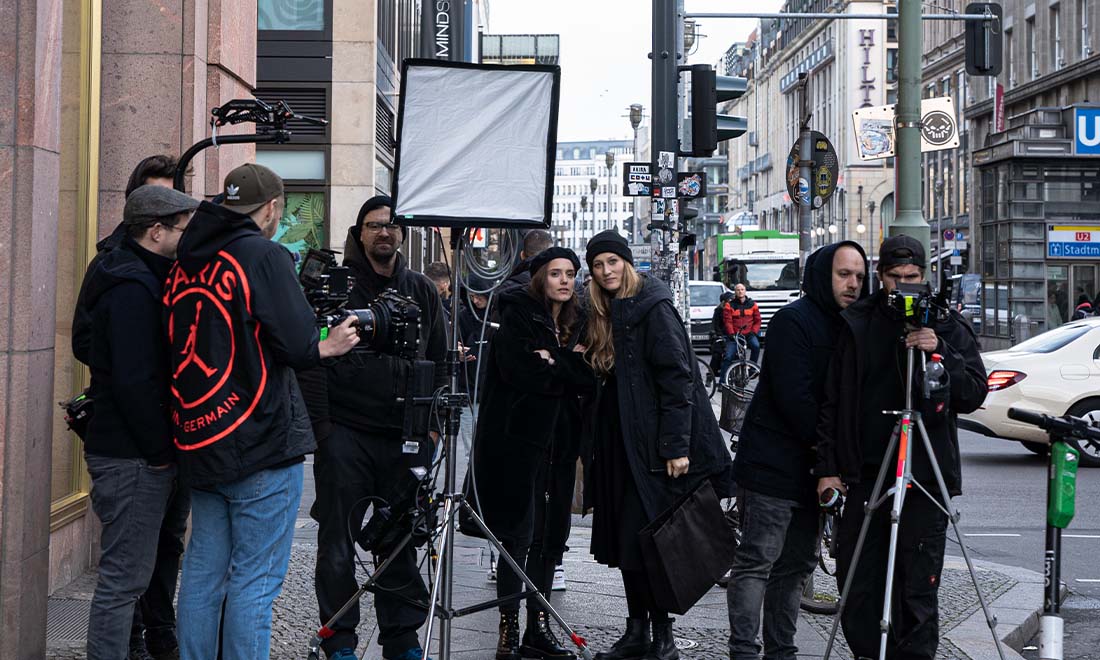 Filmteam Outdoor Berlin Filmset