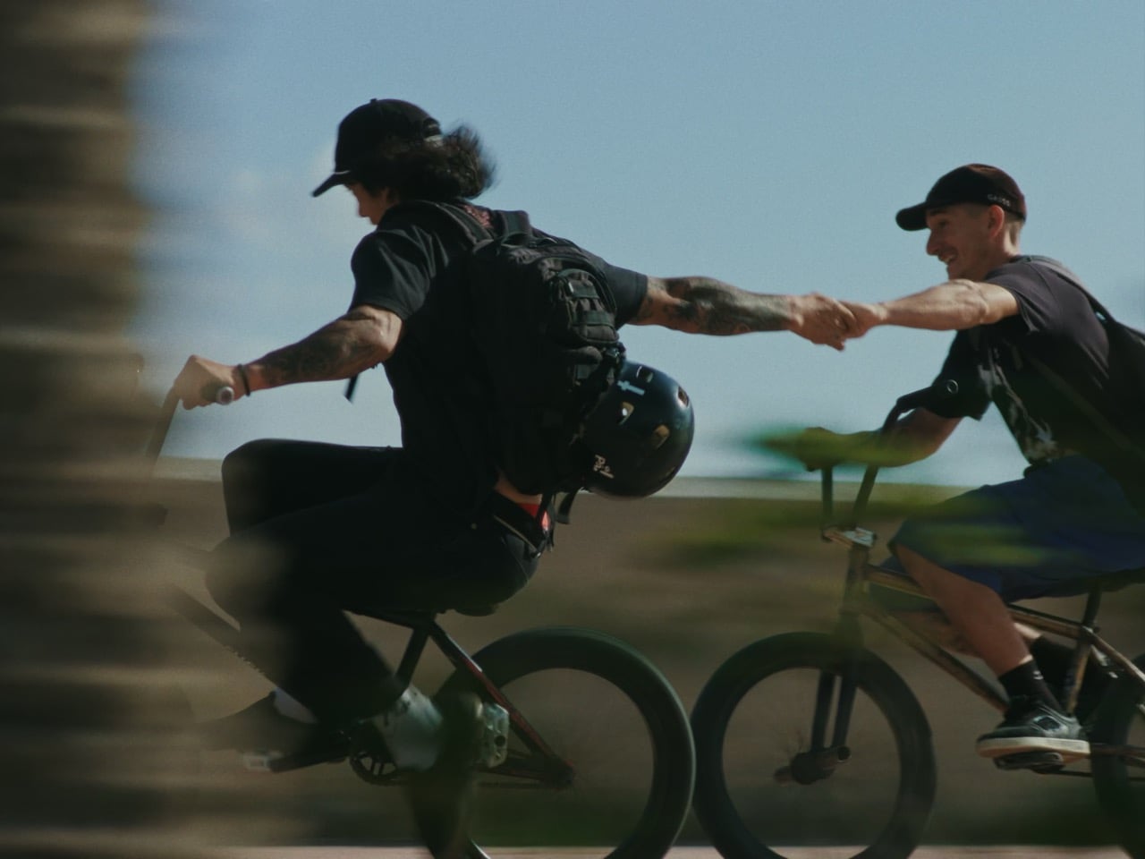 Stoked between handlebars BMX Malaga