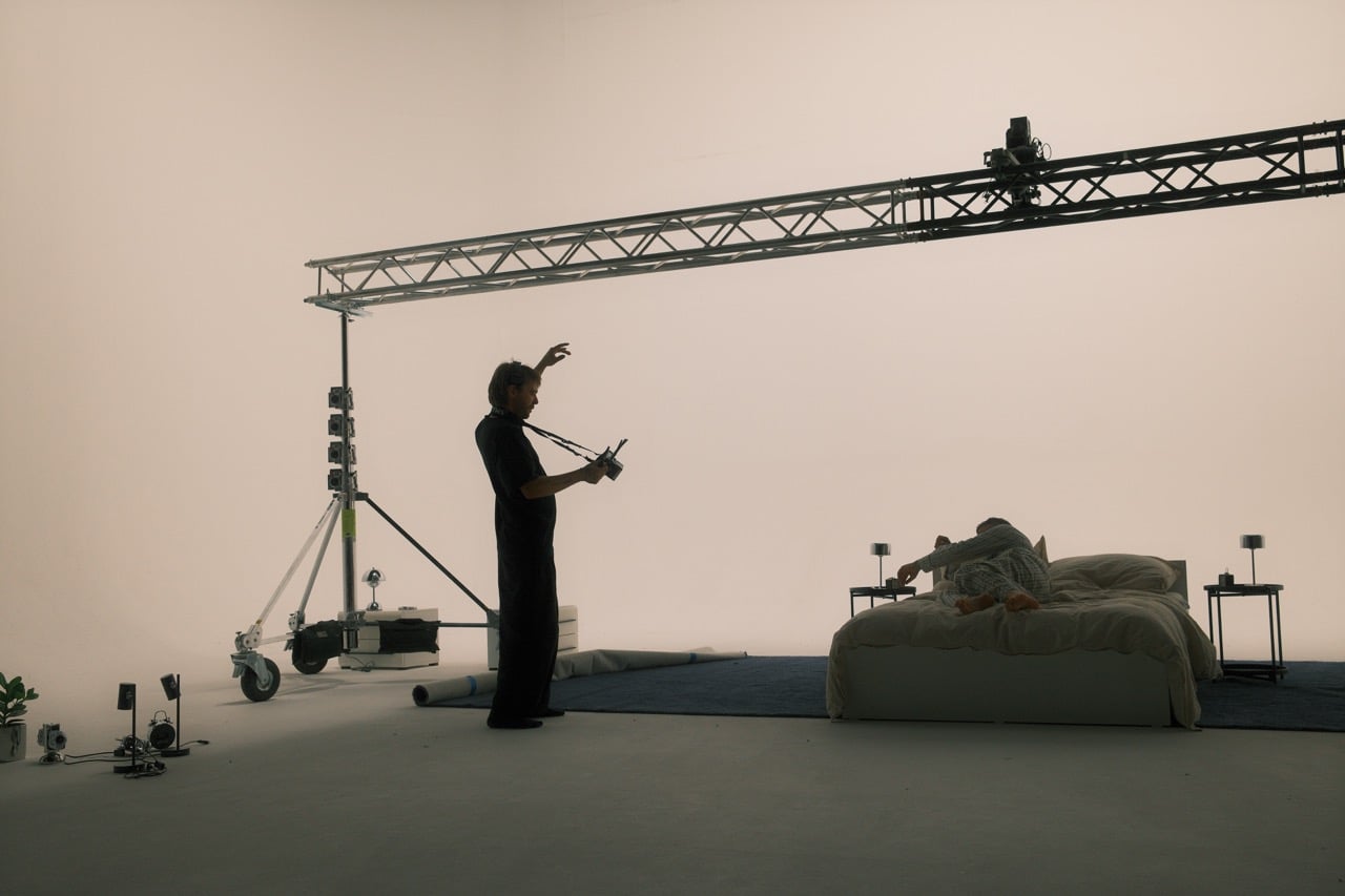 Studio Aufbau für Sidos Musikvideo zu WOKE